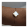 Bracelet, Nacre Blanche, Or Jaune