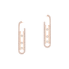 Boucles d'oreilles Move 10th PM Boucles d'oreilles Diamant Or Rose