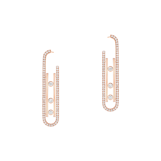 Boucles d'oreilles Move 10th PM Boucles d'oreilles Diamant Or Rose