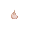 Rose Gold & Enamel Heart Charm