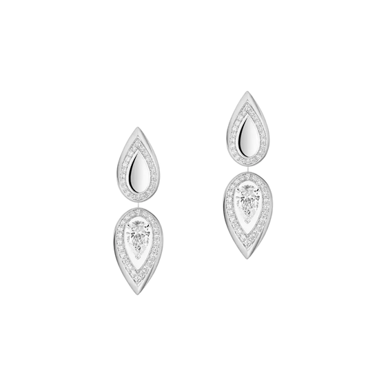 Fiery 0.25ct White Gold Diamond Earrings