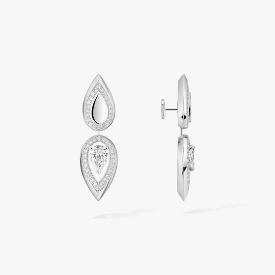 Fiery 0.25ct White Gold Diamond Earrings