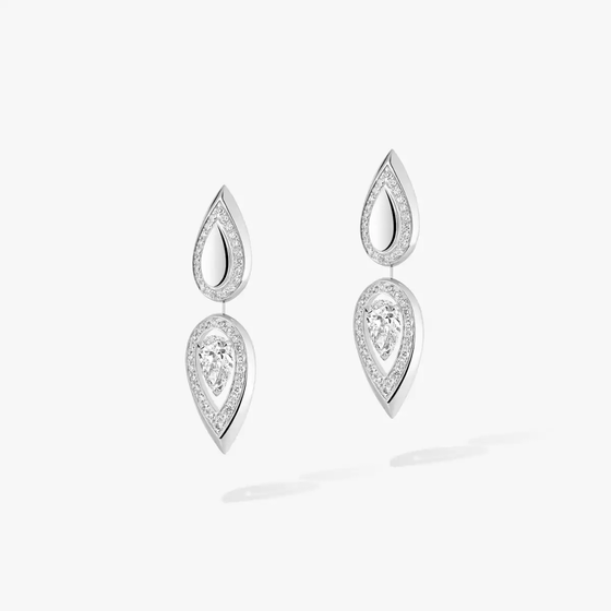 Fiery 0.25ct White Gold Diamond Earrings