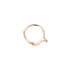 Rose Gold Hoop Charm Holder Earring