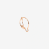 Rose Gold Hoop Charm Holder Earring