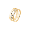 Move Romane half pavé ring, small model