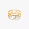 Move Romane half pavé ring, small model