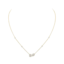  My Twin Toi & Moi Yellow Gold Diamond Necklace