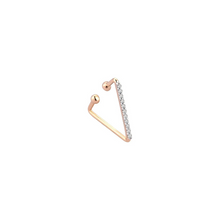  Earcuff  pour femme en or rose et diamants forme triangle. Earcuff Lumière Kismet by Milka N0CF01410017Y00.003