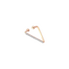 Earcuff  pour femme en or rose et diamants forme triangle. Earcuff Lumière Kismet by Milka N0CF01410017Y00.003