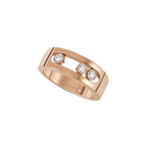  Pink Gold Diamond Ring Move Joaillerie SM