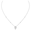 Collier Fiery 0,25ct Collier Diamant Or Blanc