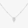 Collier Fiery 0,25ct Collier Diamant Or Blanc