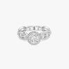 Bague solitaire Move Link, grand modèle