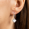 Earrings, Mother Of Pearl, Diamonds, White Gold