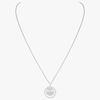 White Gold Diamond Necklace Lucky Move MM