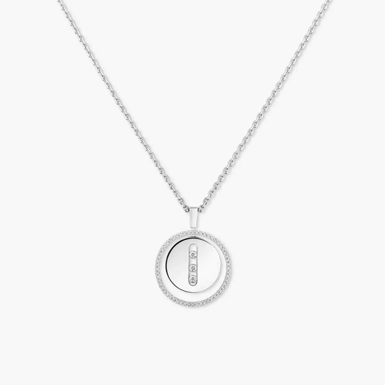 Lucky Move MM White Gold Diamond Necklace