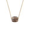 Collier, Quartz Fume, Or Jaune