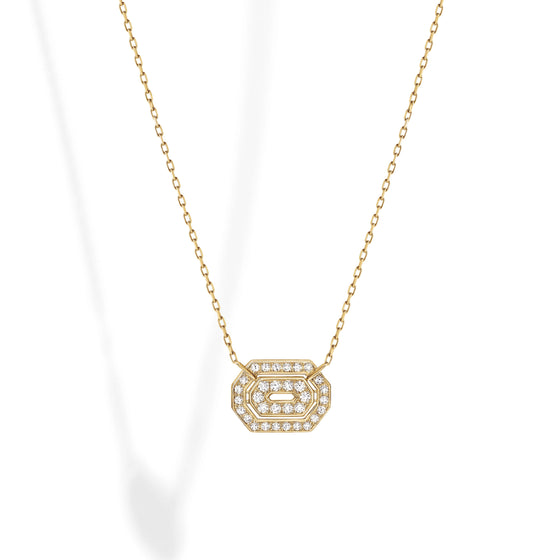 Necklace Mini My Way Diamonds & Yellow Gold