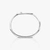 Moderniste bracelet, medium model Moderniste bracelet in 18-karat white gold, set with a brilliant-cut diamond. Mirror-polish finish on the outer surface.
