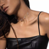 Collier choker pampille pavé Move Uno Collier Diamant Or Rose