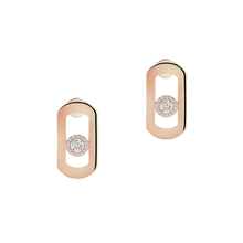  So Move Pink Gold Diamond Earrings