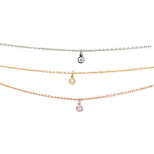  Suspended White Diamond Charm