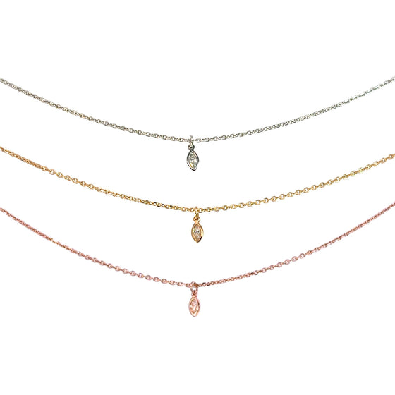 Marquise Diamond Charm