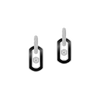 So Move onyx drop earrings So Move earrings in 18-karat white gold and onyx with pavé diamonds, set with a central brilliant-cut moving diamond and elevated by a diamond entourage.