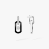 So Move onyx drop earrings So Move earrings in 18-karat white gold and onyx with pavé diamonds, set with a central brilliant-cut moving diamond and elevated by a diamond entourage.