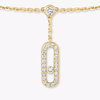 Move Uno Ankle Bracelet Pavé Yellow Gold Diamond Bracelet