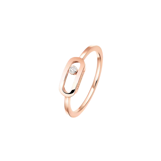 Gold Move Uno Pink Gold Diamond Ring