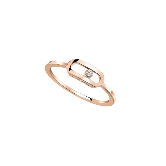 Pink Gold Diamond Ring Gold Move Uno