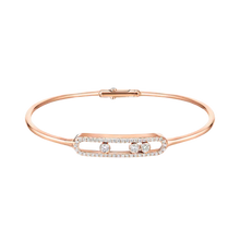  Move Pavé Thin Pink Gold Diamond Bracelet