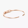 Move Pavé Thin Pink Gold Diamond Bracelet
