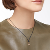 Pendentif Lune Or Rose & Diamants Cognac