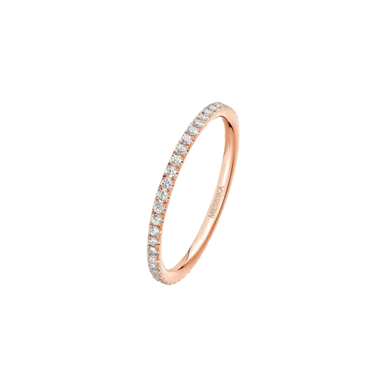 Gatsby XS Wedding Ring Pink Gold Diamond Ring
