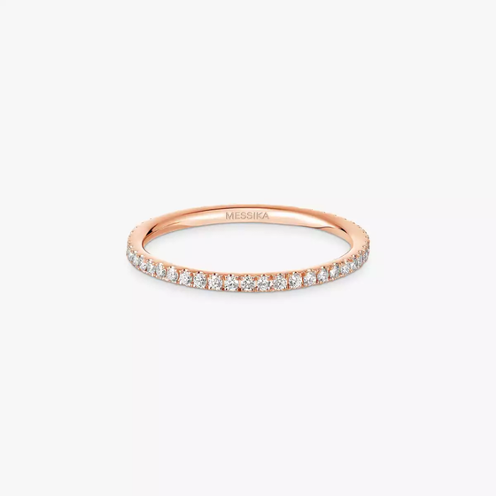 Gatsby XS Wedding Ring Pink Gold Diamond Ring