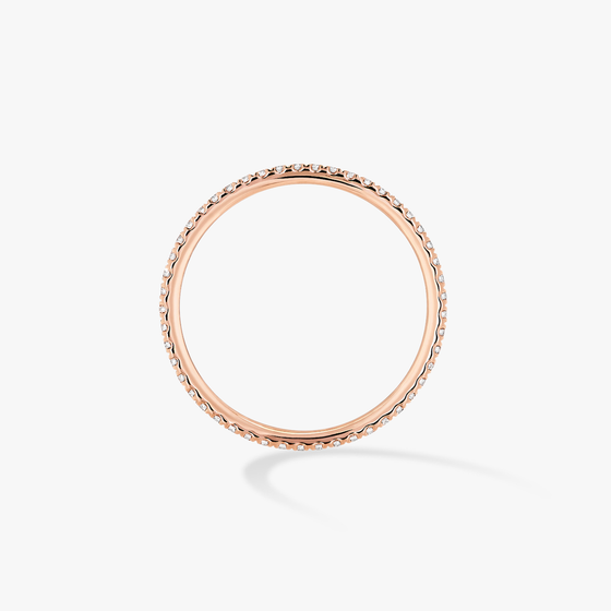 Pink Gold Diamond Ring Gatsby XS Wedding Ring