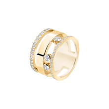  Bague Move Romane GM Bague Diamant Or Jaune