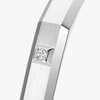 Moderniste brushed MM White Gold Diamond Bracelet