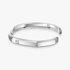 Moderniste brushed MM White Gold Diamond Bracelet