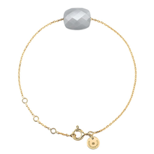  Bracelet, Grey Moonstone, Yellow Gold