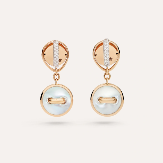 Boucles D'oreilles Réversibles Pom Pom Dot