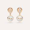 Boucles D'oreilles Réversibles Pom Pom Dot