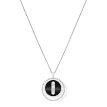 White Gold Diamond Necklace Lucky Move MM Onyx White Gold