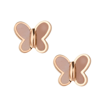  Pink Mother Of Pearl Rose Gold Earrings