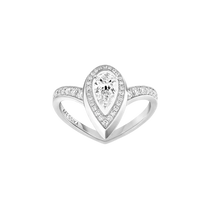  Bague Fiery 0,30ct Bague Diamant Or Blanc