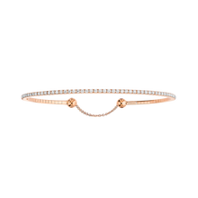  Skinny 0.80ct Pink Gold Diamond Bracelet
