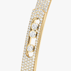 Yellow Gold Diamond Bracelet Move Noa PM Full Pavé Bangle
